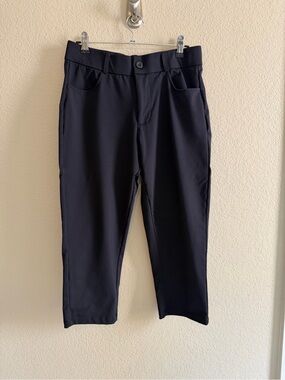 Black Stretch Casual Pants